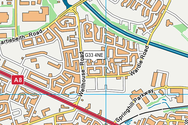G33 4NE map - OS VectorMap District (Ordnance Survey) G33 4NE map - OS VectorMap District (Ordnance Survey)