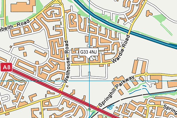 G33 4NJ map - OS VectorMap District (Ordnance Survey) G33 4NJ map - OS VectorMap District (Ordnance Survey)