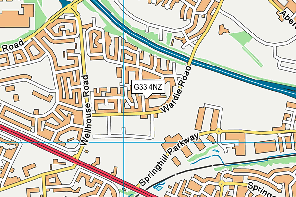 G33 4NZ map - OS VectorMap District (Ordnance Survey) G33 4NZ map - OS VectorMap District (Ordnance Survey)