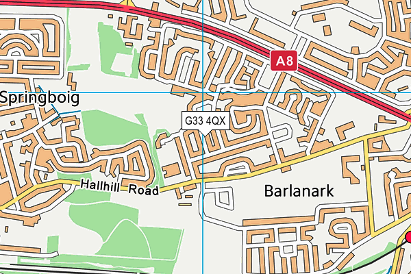 G33 4QX map - OS VectorMap District (Ordnance Survey) G33 4QX map - OS VectorMap District (Ordnance Survey)