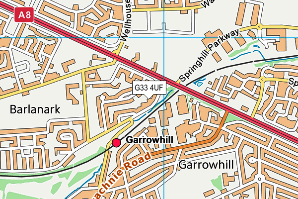 G33 4UF map - OS VectorMap District (Ordnance Survey) G33 4UF map - OS VectorMap District (Ordnance Survey)