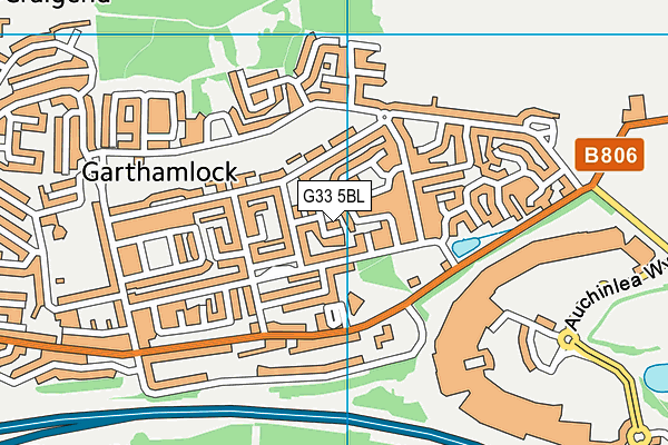 G33 5BL map - OS VectorMap District (Ordnance Survey) G33 5BL map - OS VectorMap District (Ordnance Survey)