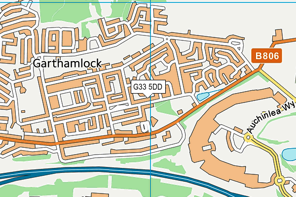 G33 5DD map - OS VectorMap District (Ordnance Survey) G33 5DD map - OS VectorMap District (Ordnance Survey)