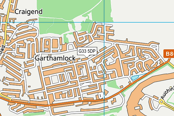 G33 5DP map - OS VectorMap District (Ordnance Survey) G33 5DP map - OS VectorMap District (Ordnance Survey)
