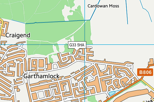 G33 5HA map - OS VectorMap District (Ordnance Survey) G33 5HA map - OS VectorMap District (Ordnance Survey)