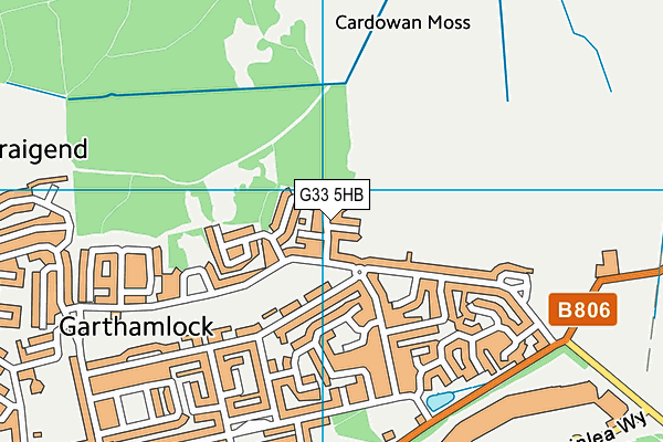 G33 5HB map - OS VectorMap District (Ordnance Survey) G33 5HB map - OS VectorMap District (Ordnance Survey)