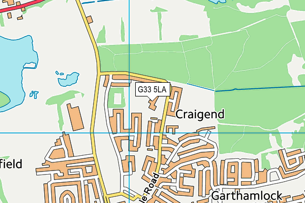 G33 5LA map - OS VectorMap District (Ordnance Survey) G33 5LA map - OS VectorMap District (Ordnance Survey)