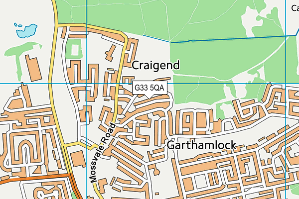 G33 5QA map - OS VectorMap District (Ordnance Survey) G33 5QA map - OS VectorMap District (Ordnance Survey)