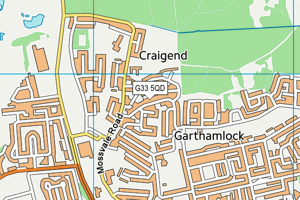 G33 5QD map - OS VectorMap District (Ordnance Survey) G33 5QD map - OS VectorMap District (Ordnance Survey)