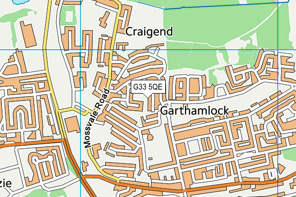 G33 5QE map - OS VectorMap District (Ordnance Survey) G33 5QE map - OS VectorMap District (Ordnance Survey)
