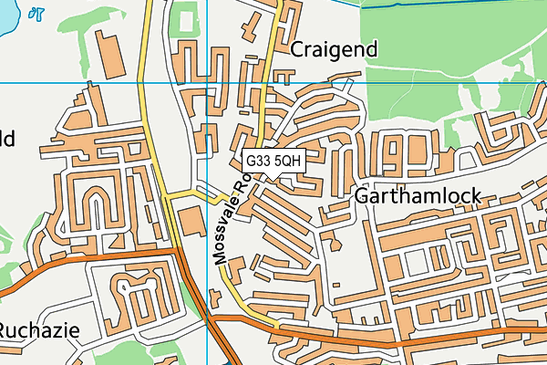 G33 5QH map - OS VectorMap District (Ordnance Survey) G33 5QH map - OS VectorMap District (Ordnance Survey)