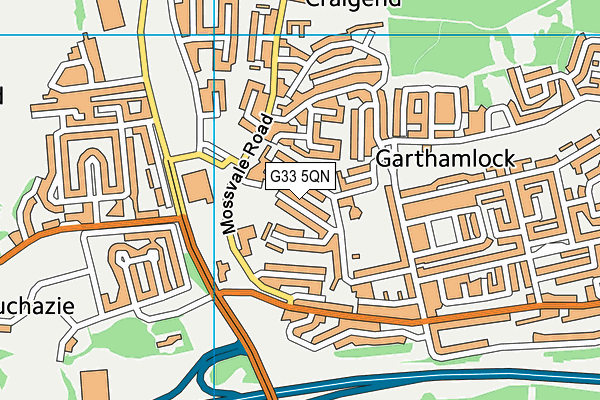 G33 5QN map - OS VectorMap District (Ordnance Survey) G33 5QN map - OS VectorMap District (Ordnance Survey)