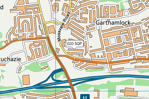 G33 5QP map - OS VectorMap District (Ordnance Survey) G33 5QP map - OS VectorMap District (Ordnance Survey)