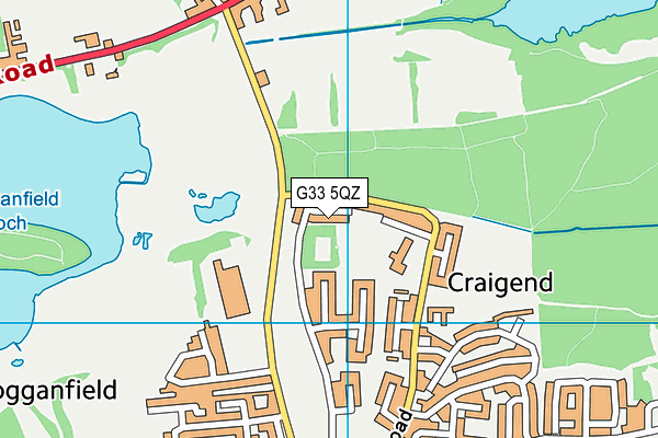G33 5QZ map - OS VectorMap District (Ordnance Survey) G33 5QZ map - OS VectorMap District (Ordnance Survey)