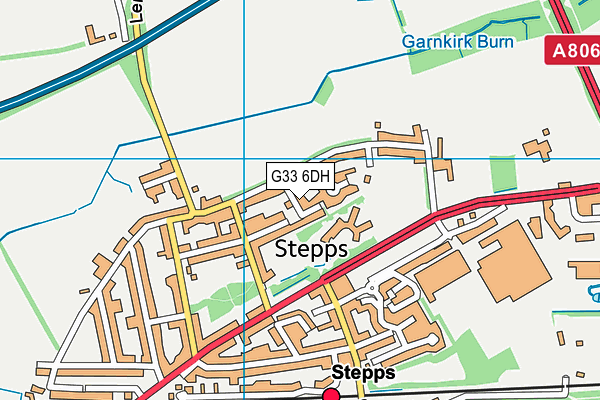 G33 6DH map - OS VectorMap District (Ordnance Survey)