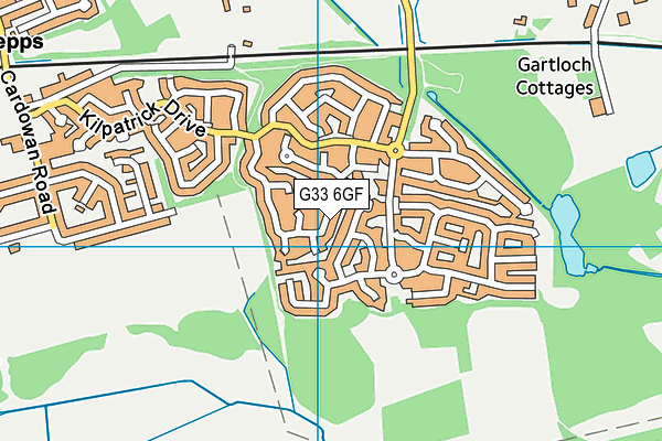 G33 6GF map - OS VectorMap District (Ordnance Survey) G33 6GF map - OS VectorMap District (Ordnance Survey)