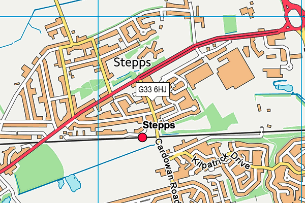 G33 6HJ map - OS VectorMap District (Ordnance Survey) G33 6HJ map - OS VectorMap District (Ordnance Survey)