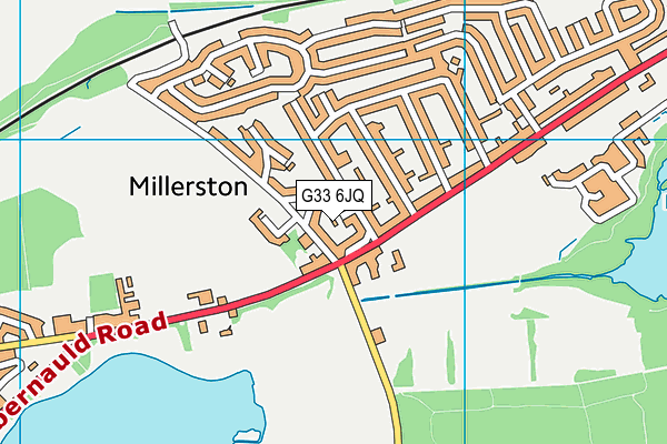 G33 6JQ map - OS VectorMap District (Ordnance Survey)