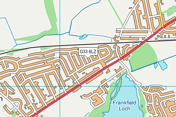 G33 6LZ map - OS VectorMap District (Ordnance Survey)