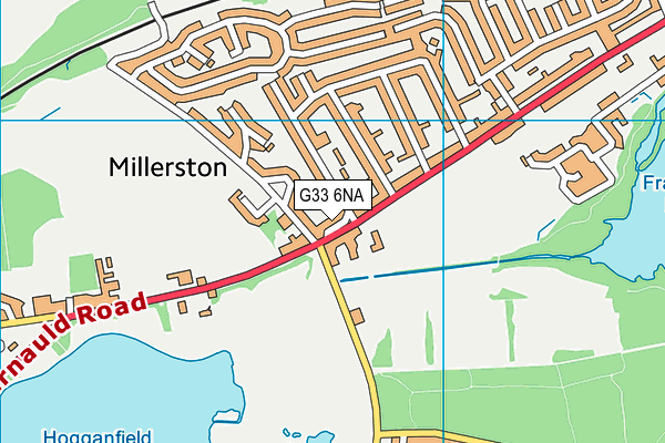 G33 6NA map - OS VectorMap District (Ordnance Survey)