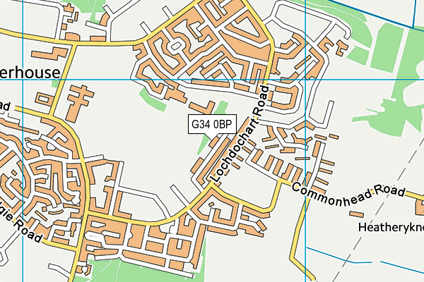 G34 0BP map - OS VectorMap District (Ordnance Survey) G34 0BP map - OS VectorMap District (Ordnance Survey)