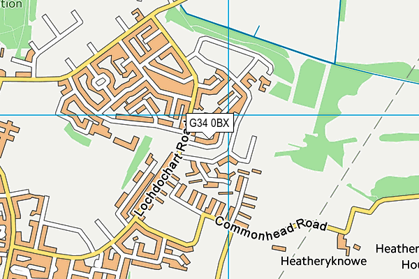G34 0BX map - OS VectorMap District (Ordnance Survey) G34 0BX map - OS VectorMap District (Ordnance Survey)