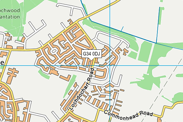 G34 0DJ map - OS VectorMap District (Ordnance Survey) G34 0DJ map - OS VectorMap District (Ordnance Survey)
