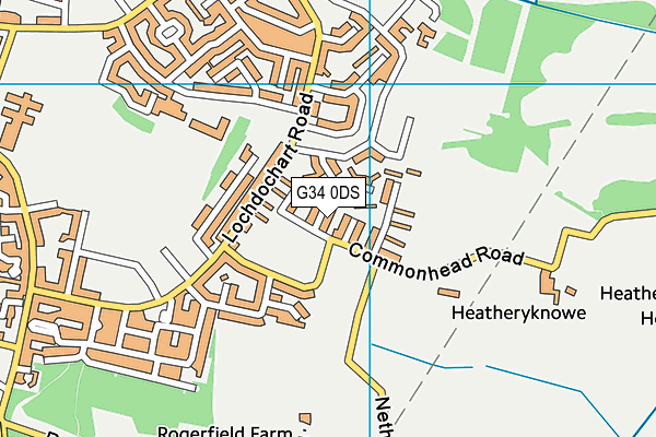 G34 0DS map - OS VectorMap District (Ordnance Survey) G34 0DS map - OS VectorMap District (Ordnance Survey)