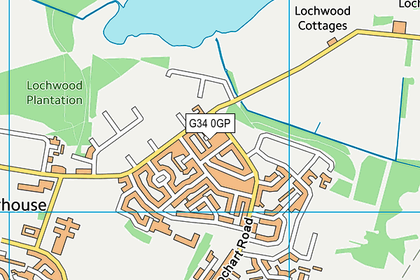 G34 0GP map - OS VectorMap District (Ordnance Survey)