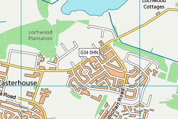 G34 0HN map - OS VectorMap District (Ordnance Survey) G34 0HN map - OS VectorMap District (Ordnance Survey)