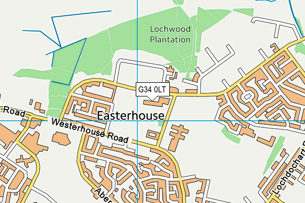 G34 0LT map - OS VectorMap District (Ordnance Survey) G34 0LT map - OS VectorMap District (Ordnance Survey)