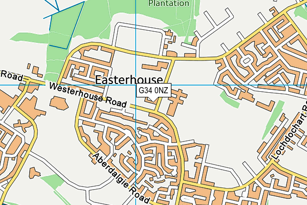 G34 0NZ map - OS VectorMap District (Ordnance Survey) G34 0NZ map - OS VectorMap District (Ordnance Survey)
