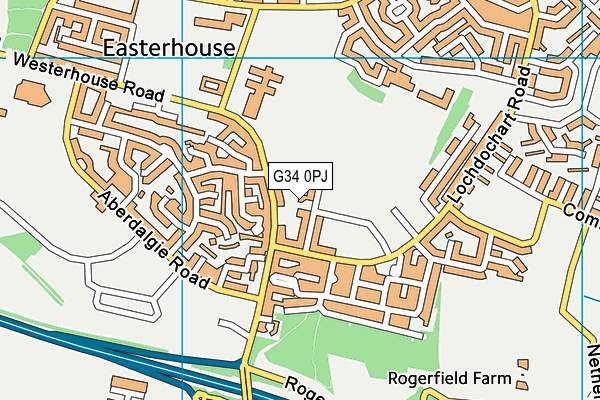 G34 0PJ map - OS VectorMap District (Ordnance Survey) G34 0PJ map - OS VectorMap District (Ordnance Survey)