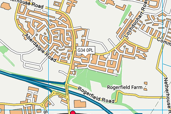 G34 0PL map - OS VectorMap District (Ordnance Survey) G34 0PL map - OS VectorMap District (Ordnance Survey)