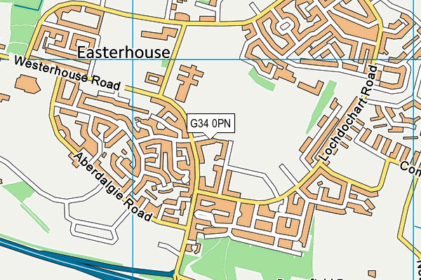 G34 0PN map - OS VectorMap District (Ordnance Survey)