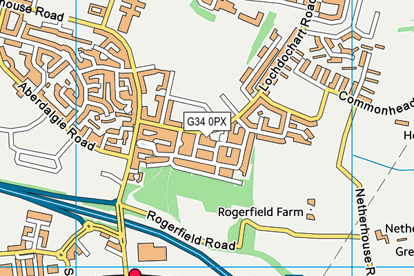G34 0PX map - OS VectorMap District (Ordnance Survey) G34 0PX map - OS VectorMap District (Ordnance Survey)