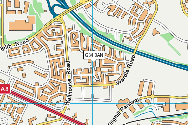 G34 9AN map - OS VectorMap District (Ordnance Survey) G34 9AN map - OS VectorMap District (Ordnance Survey)