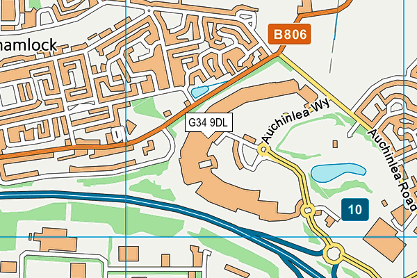 G34 9DL map - OS VectorMap District (Ordnance Survey) G34 9DL map - OS VectorMap District (Ordnance Survey)