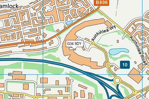 G34 9DY map - OS VectorMap District (Ordnance Survey) G34 9DY map - OS VectorMap District (Ordnance Survey)