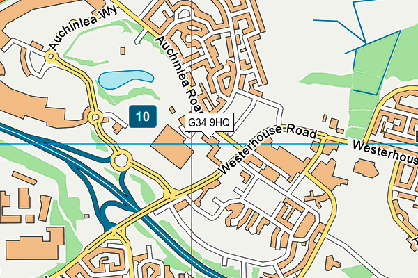 G34 9HQ map - OS VectorMap District (Ordnance Survey) G34 9HQ map - OS VectorMap District (Ordnance Survey)