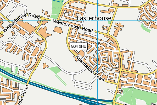 G34 9HU map - OS VectorMap District (Ordnance Survey) G34 9HU map - OS VectorMap District (Ordnance Survey)