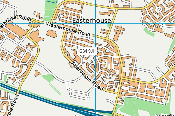 G34 9JH map - OS VectorMap District (Ordnance Survey) G34 9JH map - OS VectorMap District (Ordnance Survey)