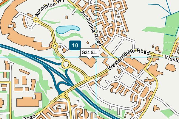 G34 9JJ map - OS VectorMap District (Ordnance Survey) G34 9JJ map - OS VectorMap District (Ordnance Survey)