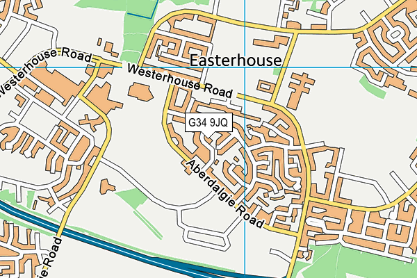 G34 9JQ map - OS VectorMap District (Ordnance Survey) G34 9JQ map - OS VectorMap District (Ordnance Survey)