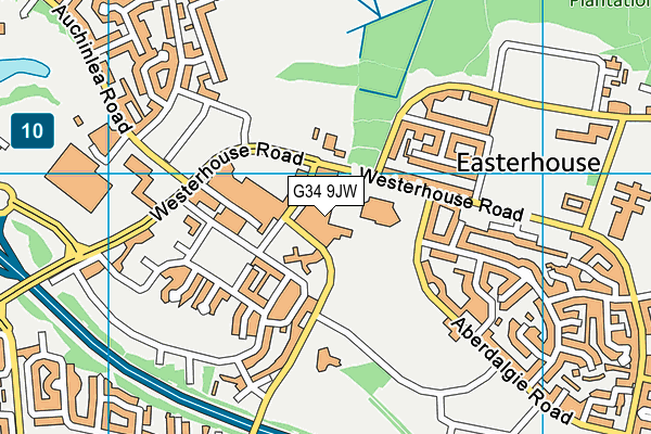 G34 9JW map - OS VectorMap District (Ordnance Survey) G34 9JW map - OS VectorMap District (Ordnance Survey)