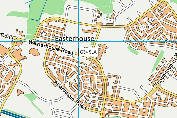G34 9LA map - OS VectorMap District (Ordnance Survey) G34 9LA map - OS VectorMap District (Ordnance Survey)