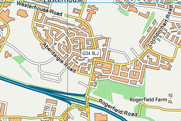G34 9LJ map - OS VectorMap District (Ordnance Survey) G34 9LJ map - OS VectorMap District (Ordnance Survey)