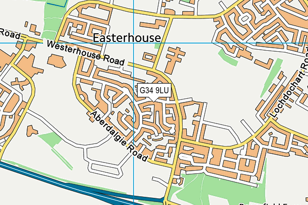 G34 9LU map - OS VectorMap District (Ordnance Survey) G34 9LU map - OS VectorMap District (Ordnance Survey)