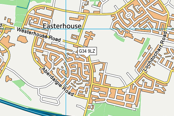 G34 9LZ map - OS VectorMap District (Ordnance Survey) G34 9LZ map - OS VectorMap District (Ordnance Survey)