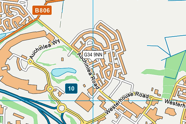 G34 9NN map - OS VectorMap District (Ordnance Survey) G34 9NN map - OS VectorMap District (Ordnance Survey)